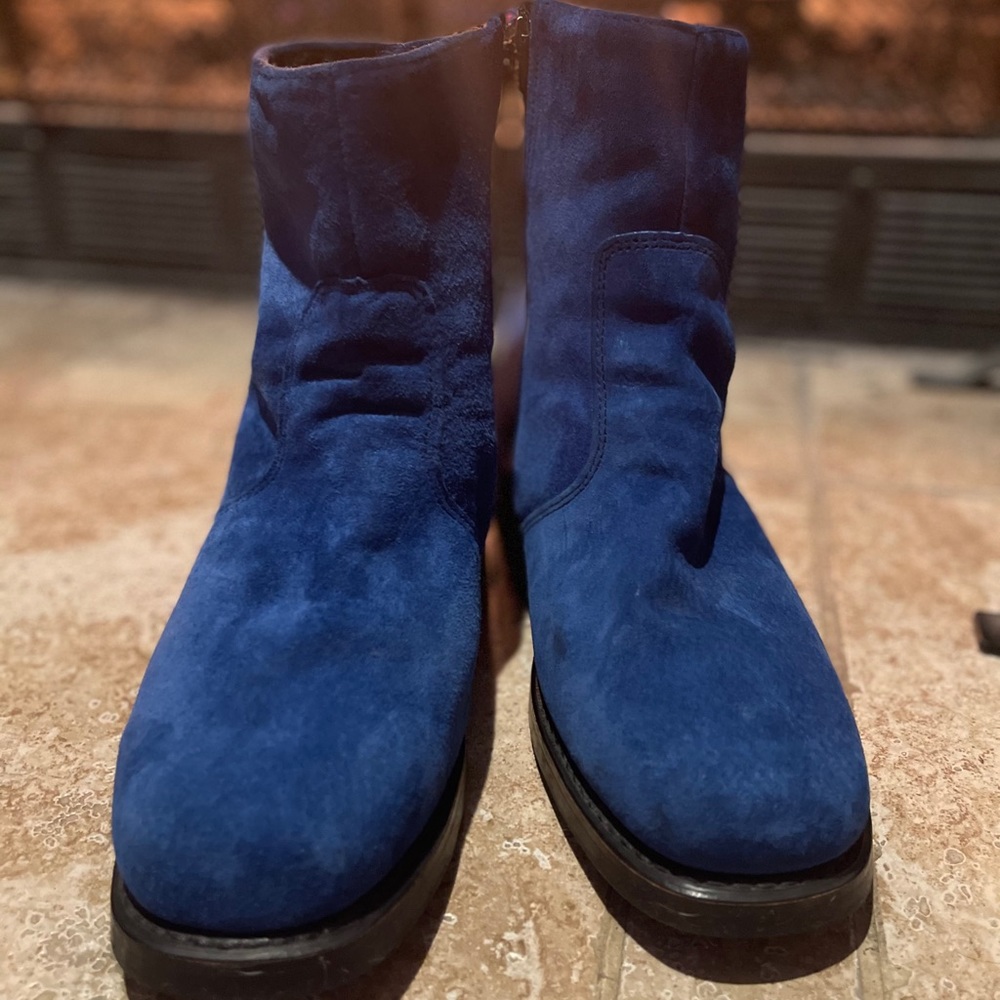 Durango Blue Suede Boots Men’s 13